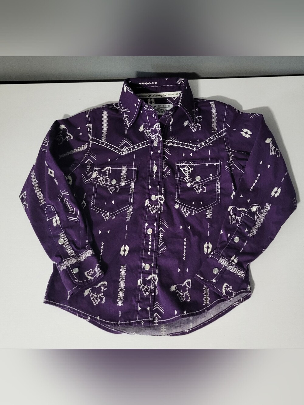 Girls Western Cowgirl Hardware Shirt (Size XS, 4)